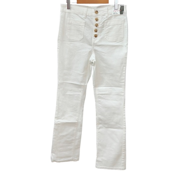 NEW Suko Jeans White High Waist Flare Leg Jeans Women’s Size 6 - Picture 6 of 10